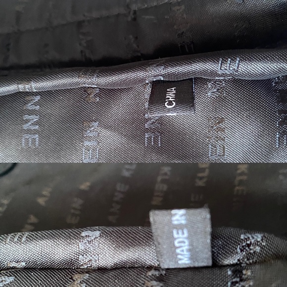 🌸SOLD🌸ANNE KLEIN LEATHER BLACK BACKPACK - Picture 16 of 16